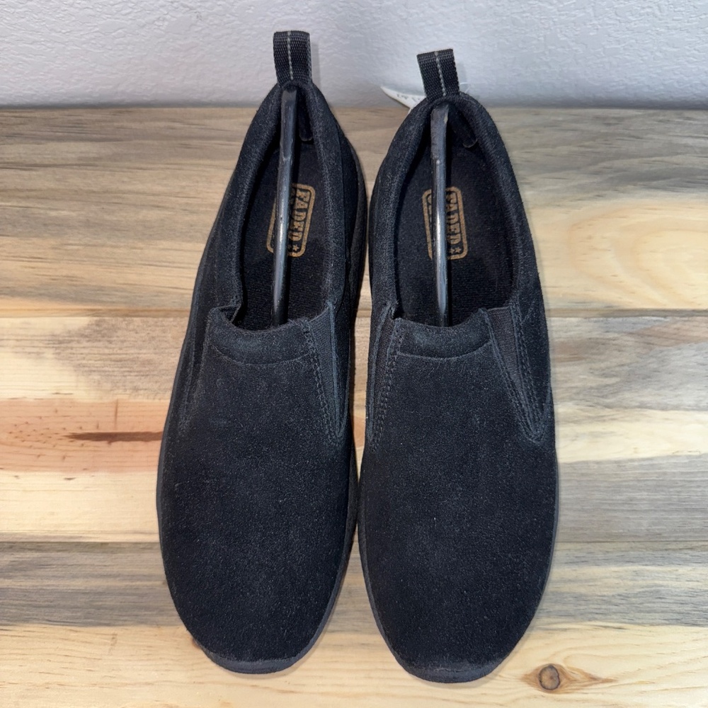 NWT Suede Black Slip On Shoes Size 8.5 - Picture 8 of 12